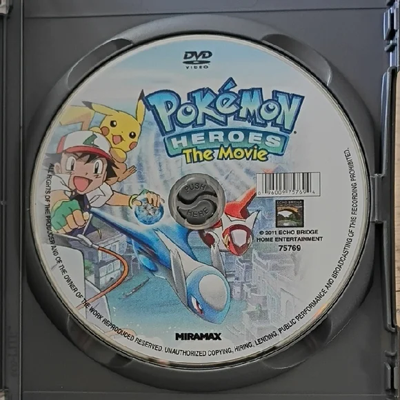 2011 Pokemon Heroes The Movie DVD - Picture 4 of 4